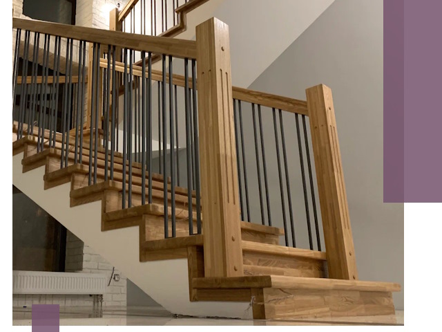 Реставрация деревянных и металлических лестниц в Кольчугине