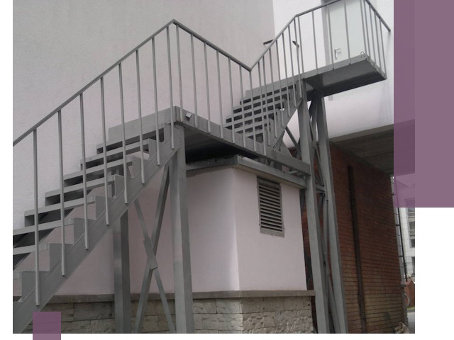 Монтаж пожарных лестниц под ключ в Кольчугине с гарантией качества