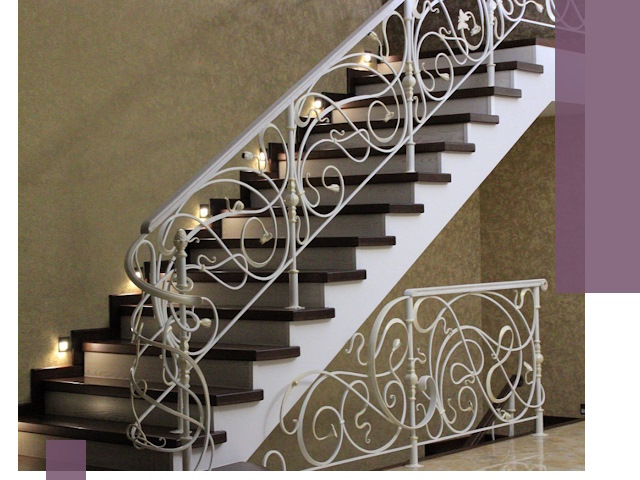 Кованые лестницы под ключ в Кольчугине — изготовление и монтаж