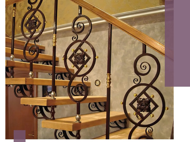 Изготовление кованых лестниц под ключ в Кольчугине