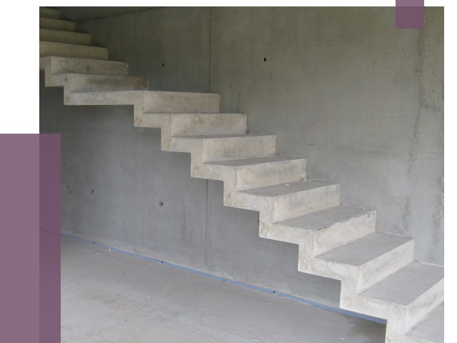 Бетонные лестницы в Кольчугине от 18816 руб. под ключ | ПРОЛЁТ-Кль