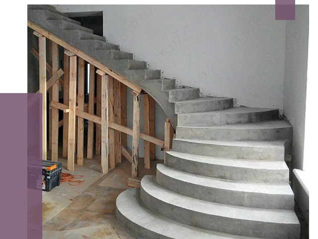 Изготовление бетонных лестниц под ключ в Кольчугине от 19833 руб. | ПРОЛЁТ-Кль