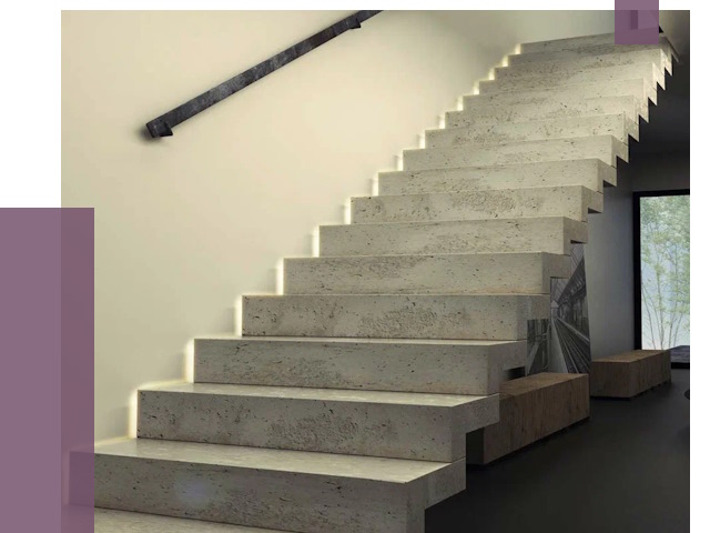 Облицовка бетонных лестниц в Кольчугине от 4577 руб/м2 