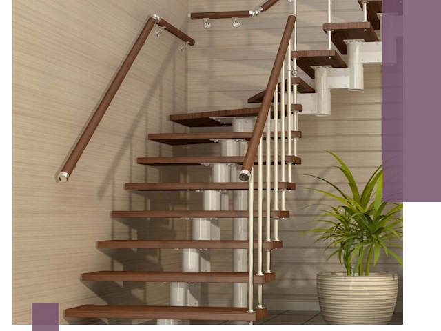 Изготовление модульных лестниц под ключ в Кольчугине