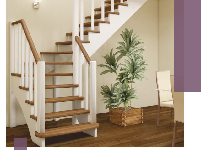 Г-образные лестницы под ключ в Кольчугине — изготовление и монтаж