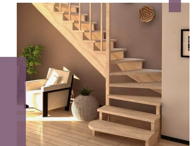 Изготовление Г-образных лестниц в Кольчугине от 18816 руб. 