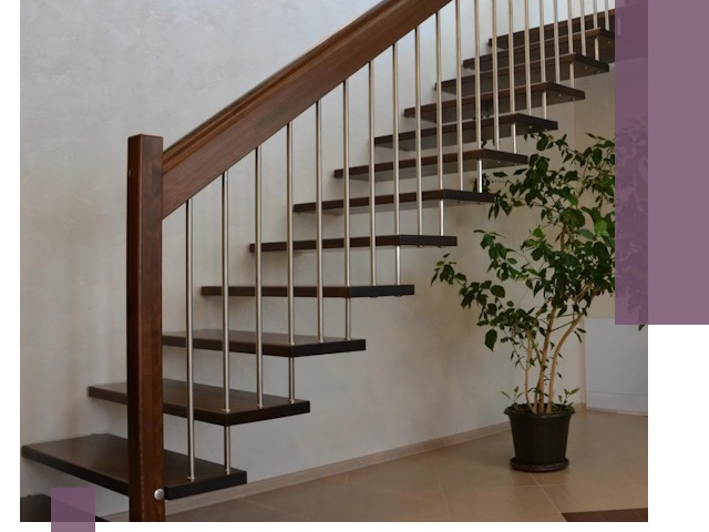 Лестницы на больцах под ключ в Кольчугине – изготовление и монтаж