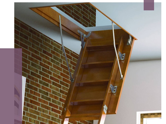 Установка чердачной лестницы в Кольчугине от 7781 руб. | ПРОЛЁТ-Кль