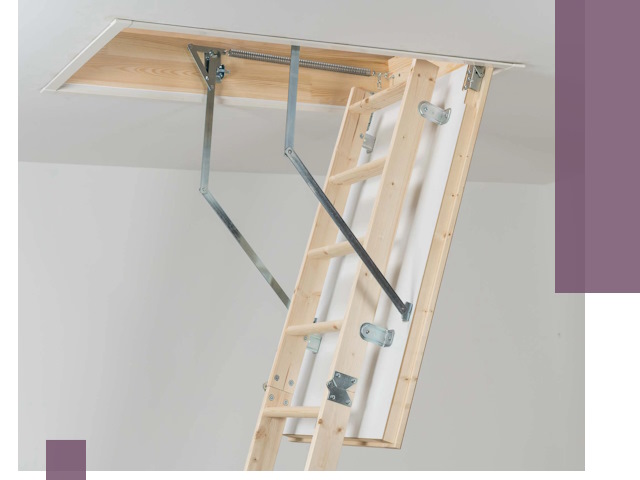 Установка чердачной лестницы под ключ в Кольчугине