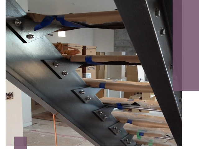 Усиление лестничных конструкций и усиление опор в Кольчугине