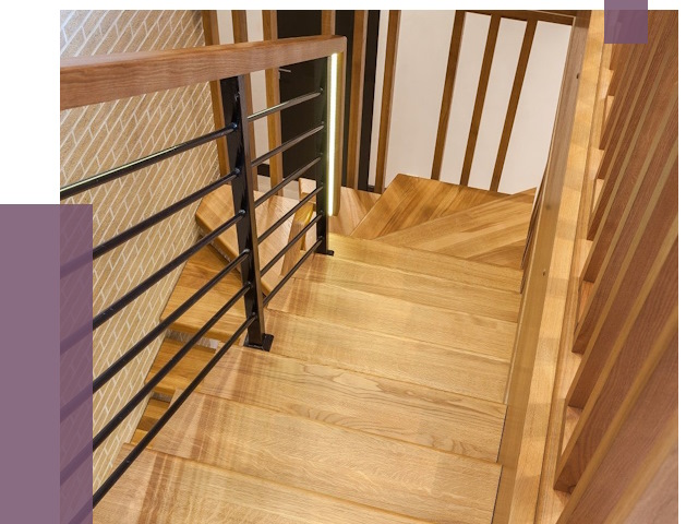 Лестницы из ясеня в Кольчугине под ключ от 9968 руб. 