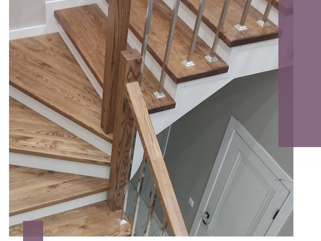 Обшивка металлических лестниц под ключ в Кольчугине