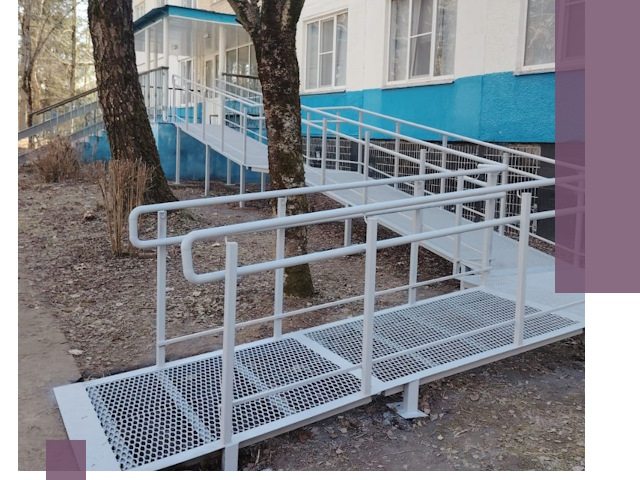 Пандусы под ключ в Кольчугине: изготовление, монтаж и демонтаж