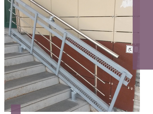 Изготовление откидных пандусов под ключ в Кольчугине