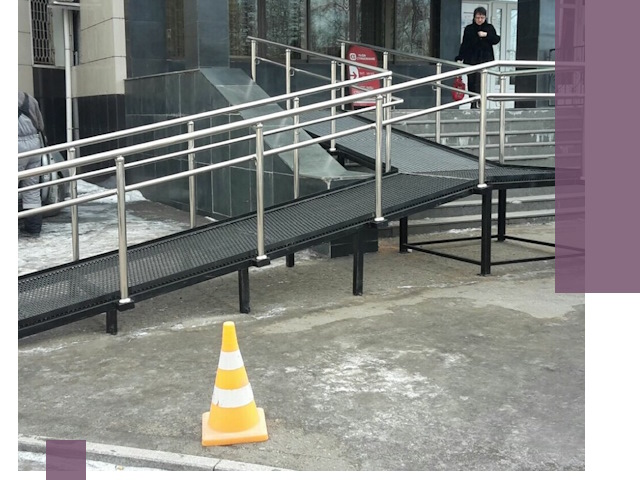 Стационарные пандусы под ключ в Кольчугине — изготовление и монтаж