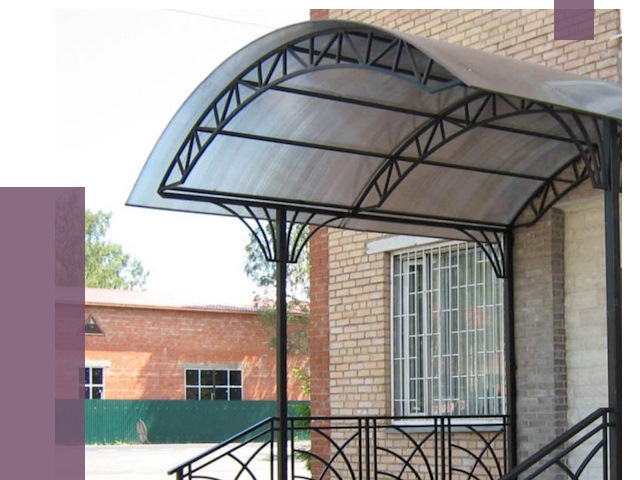 Металлические навесы и козырьки в Кольчугине от 12714 руб.