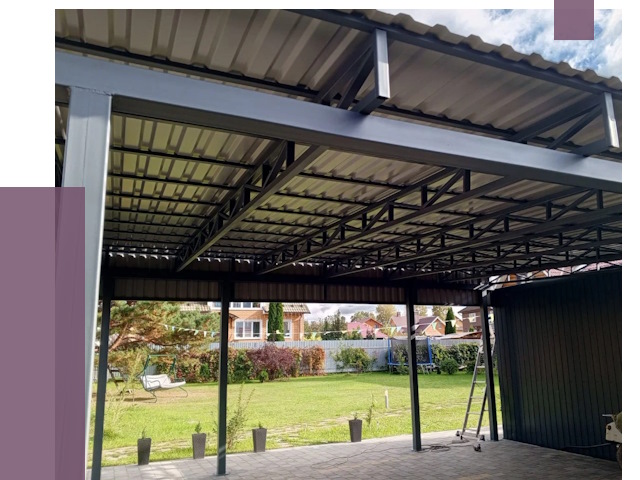 Монтаж навесов в Кольчугине от 7323 руб. — установка навеса | ПРОЛЁТ-Кль