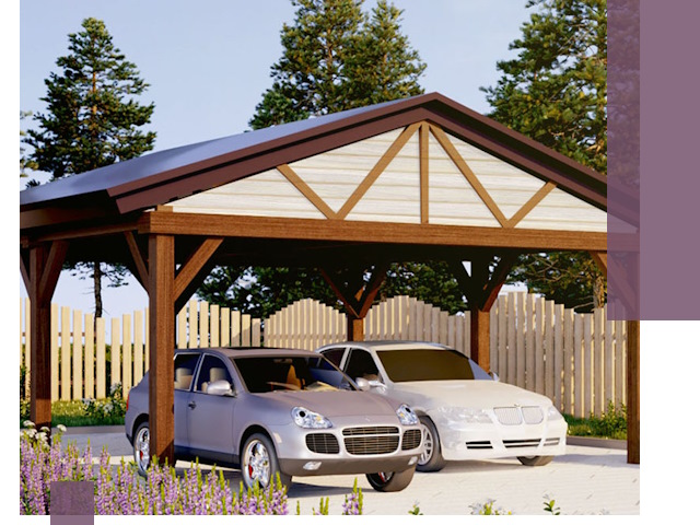 Навесы для автомобиля в Кольчугине — изготовление и монтаж