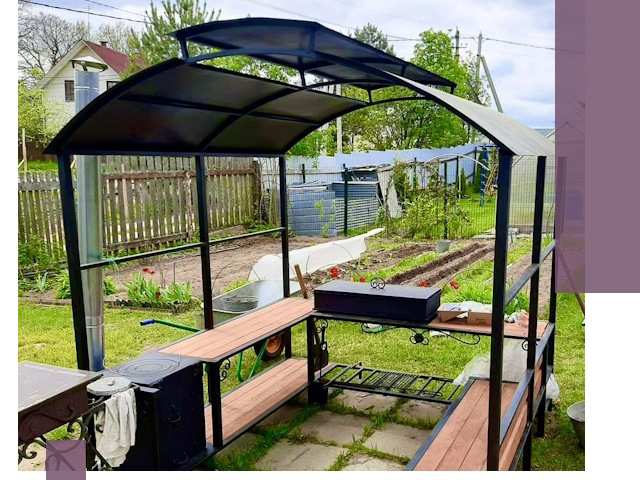 Навесы для барбекю в Кольчугине: изготовление, монтаж и демонтаж