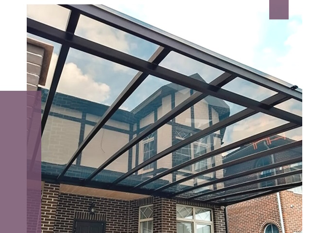 Навесы из поликарбоната в Кольчугине от 8564 руб. под ключ — ПРОЛЁТ-Кль