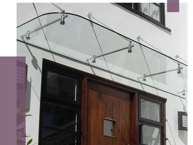 Стеклянные козырьки в Кольчугине от 18816 руб. | ПРОЛЁТ-Кль