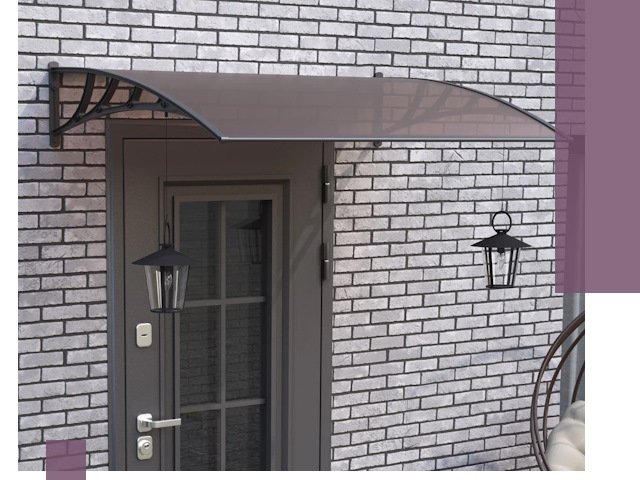 Недорогие козырьки и навесы под ключ в Кольчугине