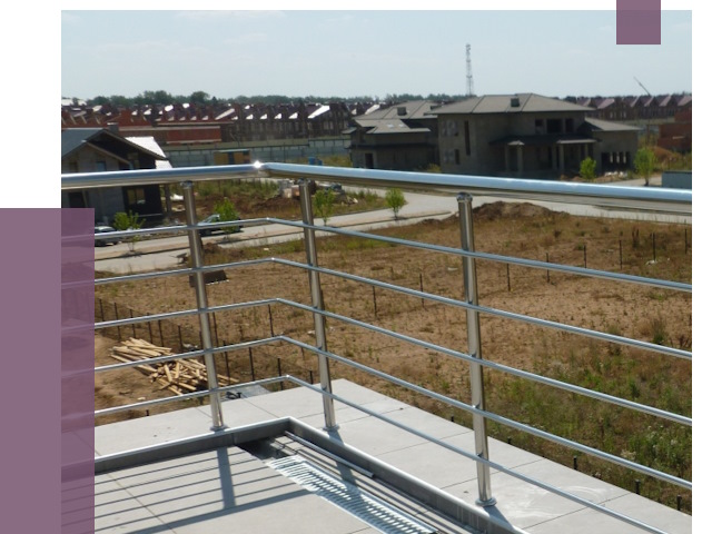 Парапеты из нержавеющей стали в Кольчугине от 7933 руб. за м² | ПРОЛЁТ-Кль