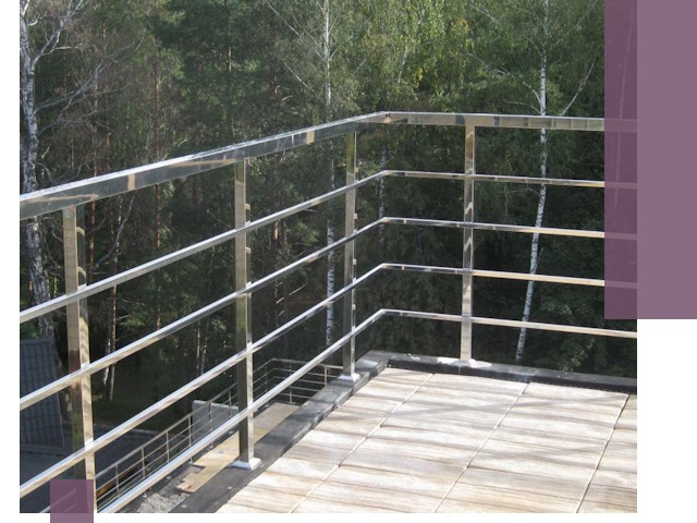 Парапеты из нержавеющей стали в Кольчугине — изготовление и монтаж