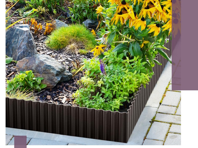 Металлические бордюры для клумб в Кольчугине — производство и монтаж